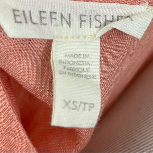 Eileen Fisher Organic Linen Handkerchief Oversized Boxy Top Organic Linen xs - Picture 5 of 6